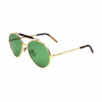 Unisex ME115S Sunglasses // Gold + Green