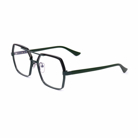 Unisex ME2106 Optical Frame // Black + Green
