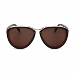 Unisex ME607S Sunglasses // White + Brown