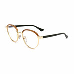 Men's ME2114 Optical Frame // Horn + Gold