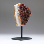 Genuine Citrine Crystal Cluster + Metal Stand // Ver. 2