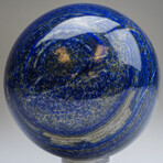 Genuine Polished Lapis Lazuli Sphere + Acrylic Display Stand // Ver. 1