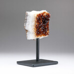 Genuine Citrine Crystal Cluster + Metal Stand // Ver. 1