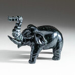 Genuine Polished Hand Carved Nephrite Jade Elephant // Ver. 3