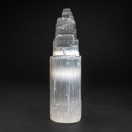 Genuine Cats Eye Selenite Tower