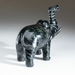 Genuine Polished Hand Carved Nephrite Jade Elephant // Ver. 3