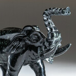 Genuine Polished Hand Carved Nephrite Jade Elephant // Ver. 3