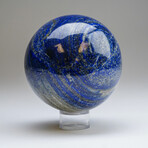 Genuine Polished Lapis Lazuli Sphere + Acrylic Display Stand // Ver. 1