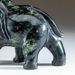 Genuine Polished Hand Carved Nephrite Jade Elephant // Ver. 2