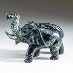 Genuine Polished Hand Carved Nephrite Jade Elephant // Ver. 2