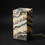 Genuine Square Banded Onyx Lamp