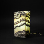 Genuine Square Banded Onyx Lamp