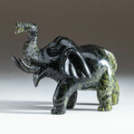 Genuine Polished Hand Carved Nephrite Jade Elephant // Ver. 1