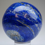 Genuine Polished Lapis Lazuli Sphere + Acrylic Display Stand // Ver. 2