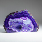 Genuine Purple Banded Agate Bookends