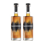 Blackened American Whiskey + Blackened Velvet Bag // Set of 2 // 750 ml Each