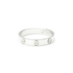 Cartier // 18k White Gold Mini Love Ring // Ring Size: 8 // Pre-Owned