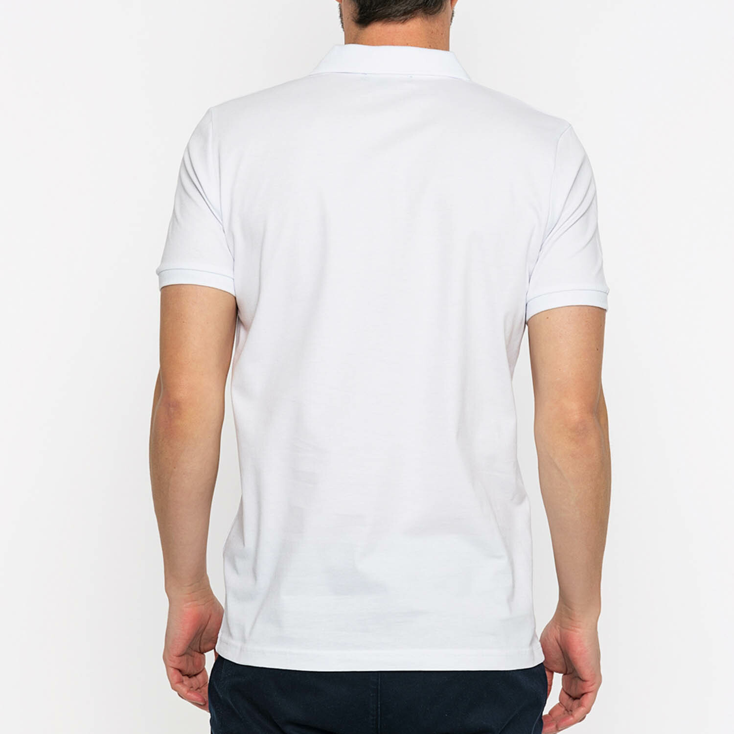 Austin Polo Shirt // White + Turquoise (M) - Giorgio di Mare // Burak ...