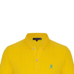 Samuel Polo Shirt // Yellow + Turquoise (2XL)