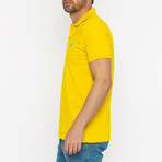 Samuel Polo Shirt // Yellow + Turquoise (M)