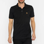 Richard Polo Shirt // Black + Orange (L)