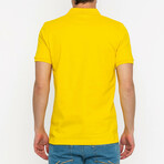 Samuel Polo Shirt // Yellow + Turquoise (2XL)