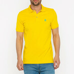 Samuel Polo Shirt // Yellow + Turquoise (S)