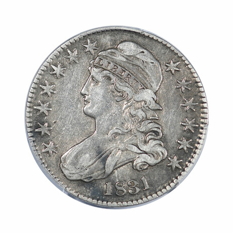 1831 Capped Bust Half Dollar // PCGS Certified VF30 // Deluxe Collector's Pouch
