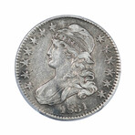 1831 Capped Bust Half Dollar // PCGS Certified VF30 // Deluxe Collector's Pouch