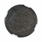 1835 Classic Head Half Cent // NGC Certified XF45 // Deluxe Collector's Pouch