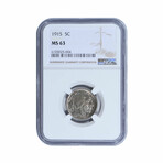 1915 Buffalo Nickel // NGC Certified MS63 // Deluxe Collector's Pouch