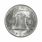 1948 Franklin Half Dollar // PCGS Certified MS65 FBL // Deluxe Collector's Pouch