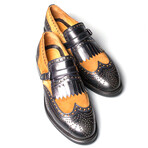 Malina Dress Shoes // Tobacco + Navy (Euro: 40)