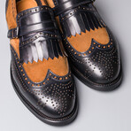 Malina Dress Shoes // Tobacco + Navy (Euro: 44)