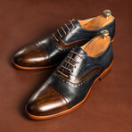 Eryx Dress Shoes // Brown + Navy (Euro: 40)