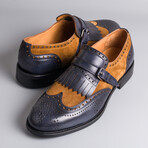 Malina Dress Shoes // Tobacco + Navy (Euro: 40)