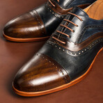 Eryx Dress Shoes // Brown + Navy (Euro: 40)