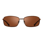 Men's Tate Polarized Navigator Sunglasses // Brown + Solar Orange // Store Display