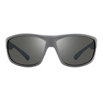 Men's Caper Polarized Sport Sunglasses // Matte Light Gray + Graphite // Store Display