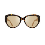 Women's Rose Polarized Cat Eye Sunglasses // Tortoise + Champagne // Store Display