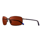 Men's Tate Polarized Navigator Sunglasses // Brown + Solar Orange // Store Display