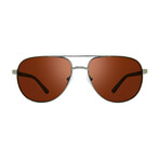 Men's Conrad Polarized Aviator Sunglasses // Gunmetal + Drive // Store Display