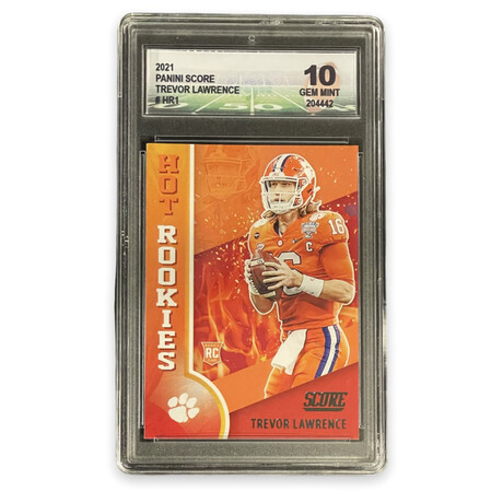 Trevor Lawrence // 2021 Panini Score Hot Rookies // Rookie Card // DGA 10 Gem Mint