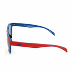 Adidas // Unisex AOR001Sunglasses // Red + Dark Blue