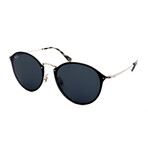 Unisex Round RB3574N-003-87 Sunglasses // Silver + Blue