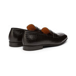 Relaxed Penny Loafer // Crocodile Black (US: 10.5)