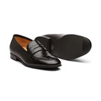 Relaxed Penny Loafer // Crocodile Black (US: 10.5)