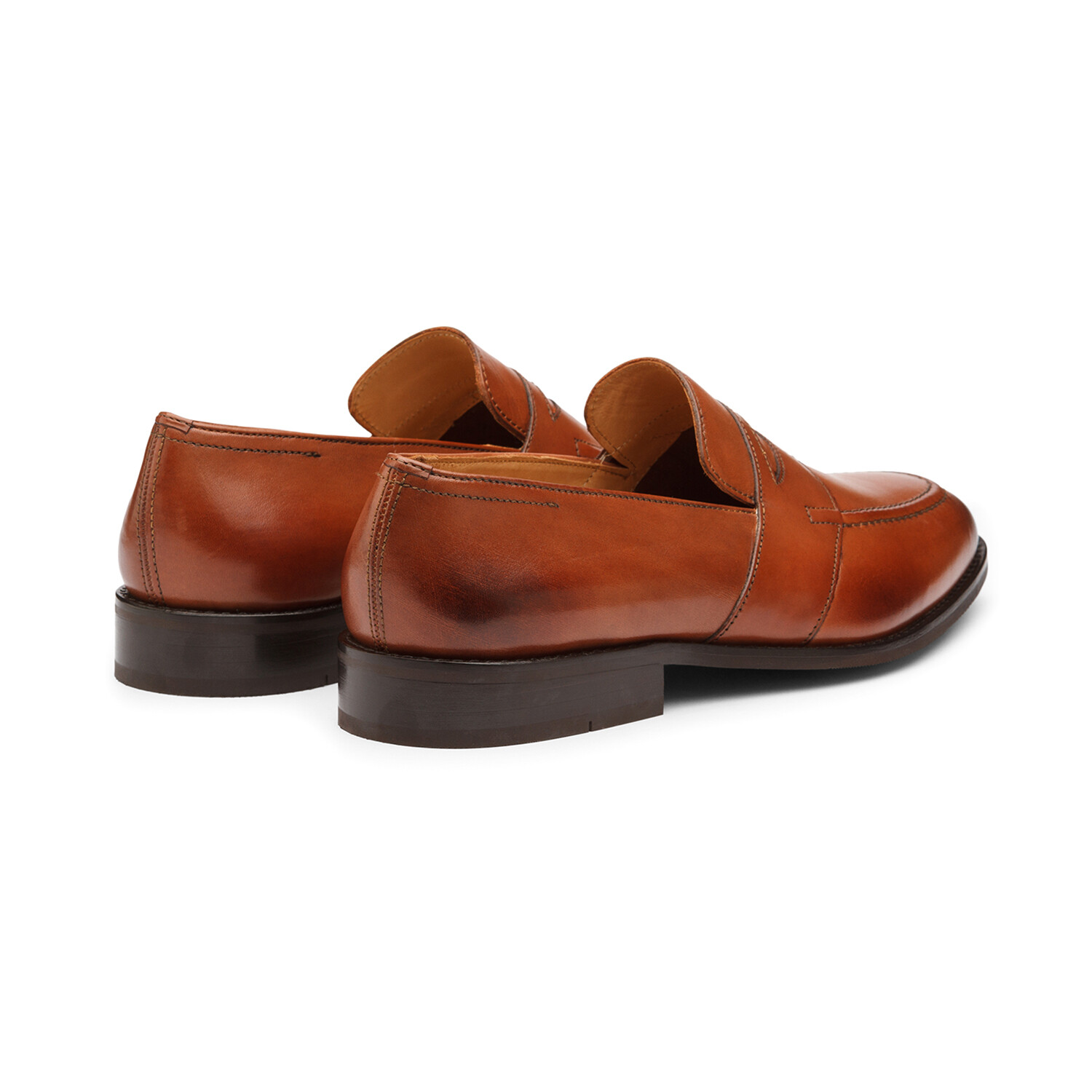 Saddle Strap Penny Loafer // Cognac (US: 7) - Dapper Shoes Co. - Touch ...