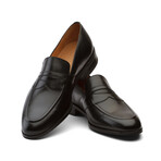 Saddle Strap Penny Loafer // Black (US: 7)