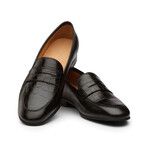 Relaxed Penny Loafer // Crocodile Black (US: 10.5)